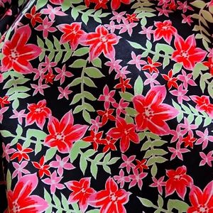 Fabric Chintz Cotton Vintage Weave Floral 15.4 Yards